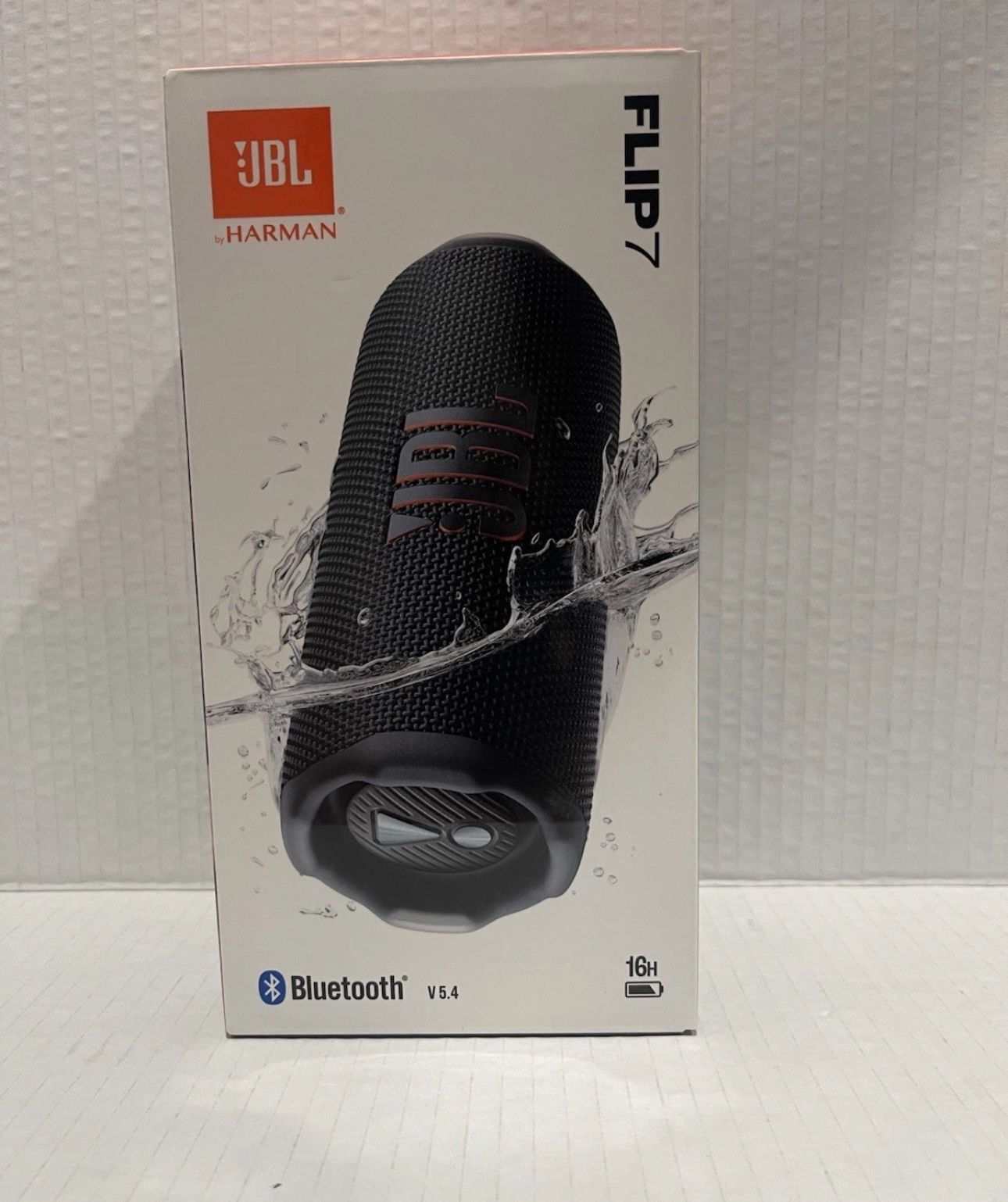 JBL Flip 7 Bluetooth Portable Waterproof Speaker - Black - Brand New