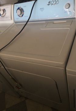 Gas Dryer is with the warranty free drop off