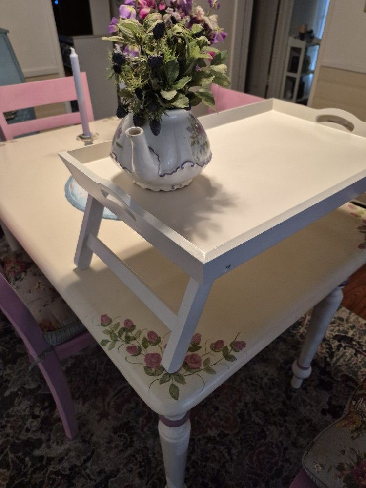 SOLID WOOD BED TRAY W/FOLDABLE LEGS