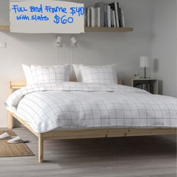 FULL Bed Frame with Slats