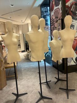 Female Dress Form Mannequins with Stands – Set of 5