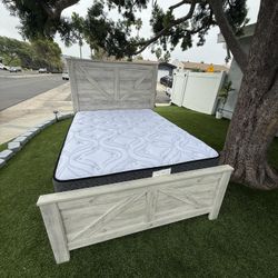 beautiful Bed Queen And Mattress Box springs ashley furniture