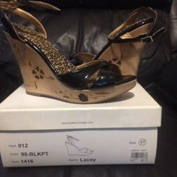 Sz 6 Bakers Blk Wedges