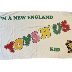 Geoffrey Toys R Us Beach Bath Towel New England Kid Retro Y2K Vintage Swimming