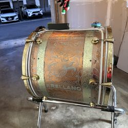 Tambora 24x24 14 Afinadores Por Lado Plato Paiste 24" Y Base Herch Para Tambora