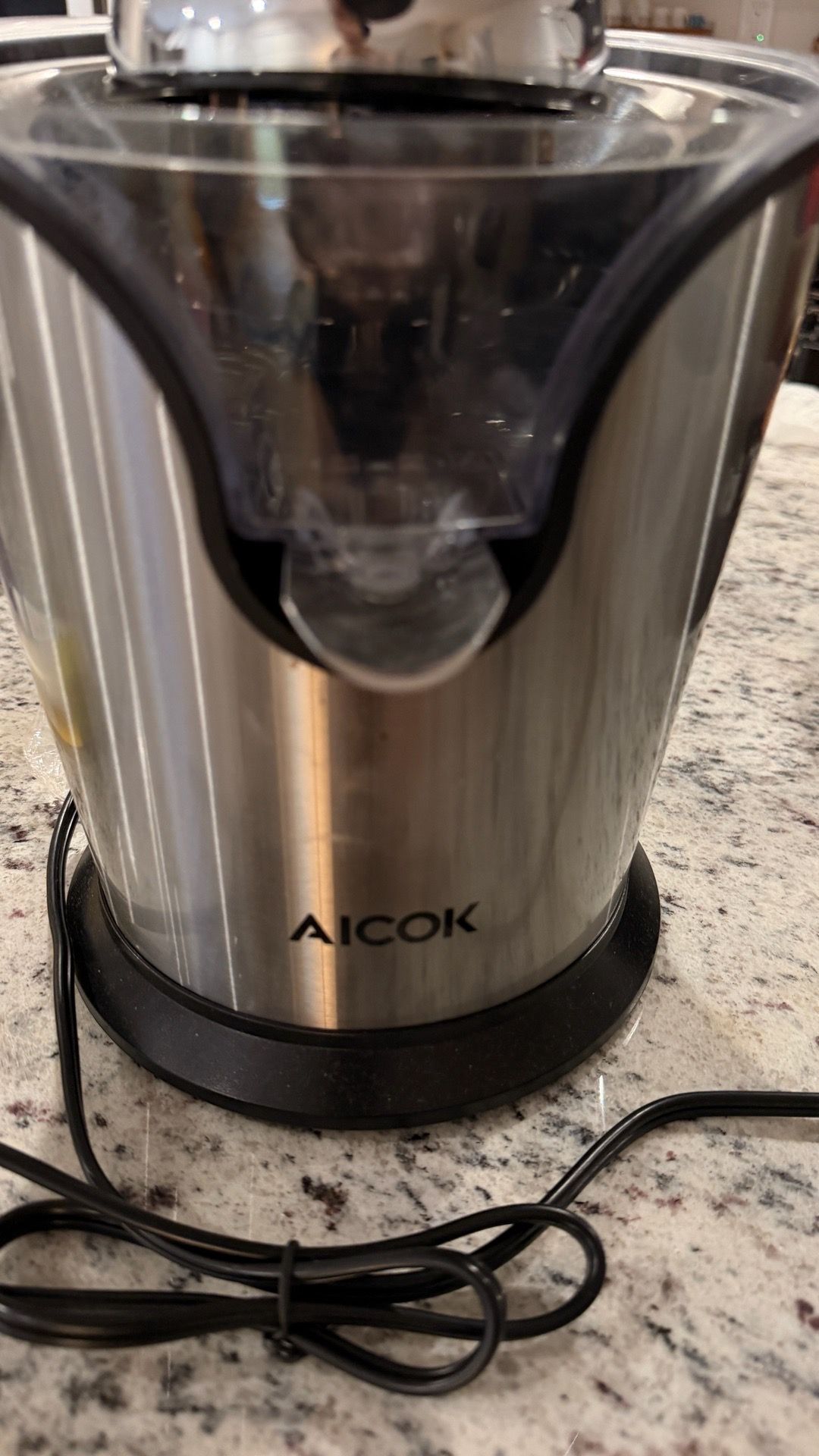 Electric Citrus Juicer, Juicer Machine, Stainless Steel Citrus Squeezer, Compact, Large Volume, Pulp Control, Oranges, Lemons, Limes, Grapefruits with