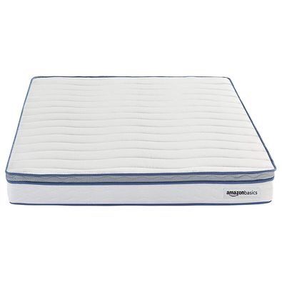 NEW QUEEN 8 in AmazonBasics Hybrid Mattress - Plush Memory Foam Feel Strong Innerspring Support