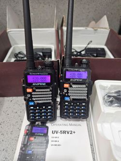 Lot of 2 BAOFENG UV-5R+ Plus Two Way Radio