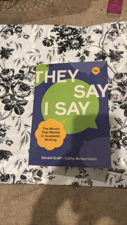 They Say I Say