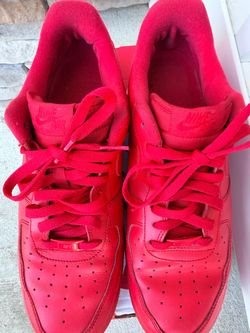 Size 11 Nike Air Force 1 Triple Red Sneakers