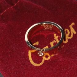 Cartier Single Diamond Love Ring