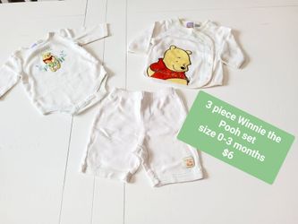 3 piece Winnie-the-Pooh set size 0-3 months