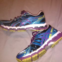 Asics KAYANO 20 shoes NARROW Womens 8 RUNNING sneakers pronation Flat feet Jogging Run