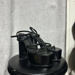 Black Thick Heels