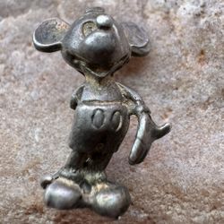 Antique Mikey Mouse Charm Silver