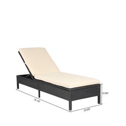 One Iron frame X-15 with four-wire rattan: New Adjustable Pool Chaise Lounge Chair Outdoor Patio. PRICE IS FOR ONE LOUNGE CHAIR. 