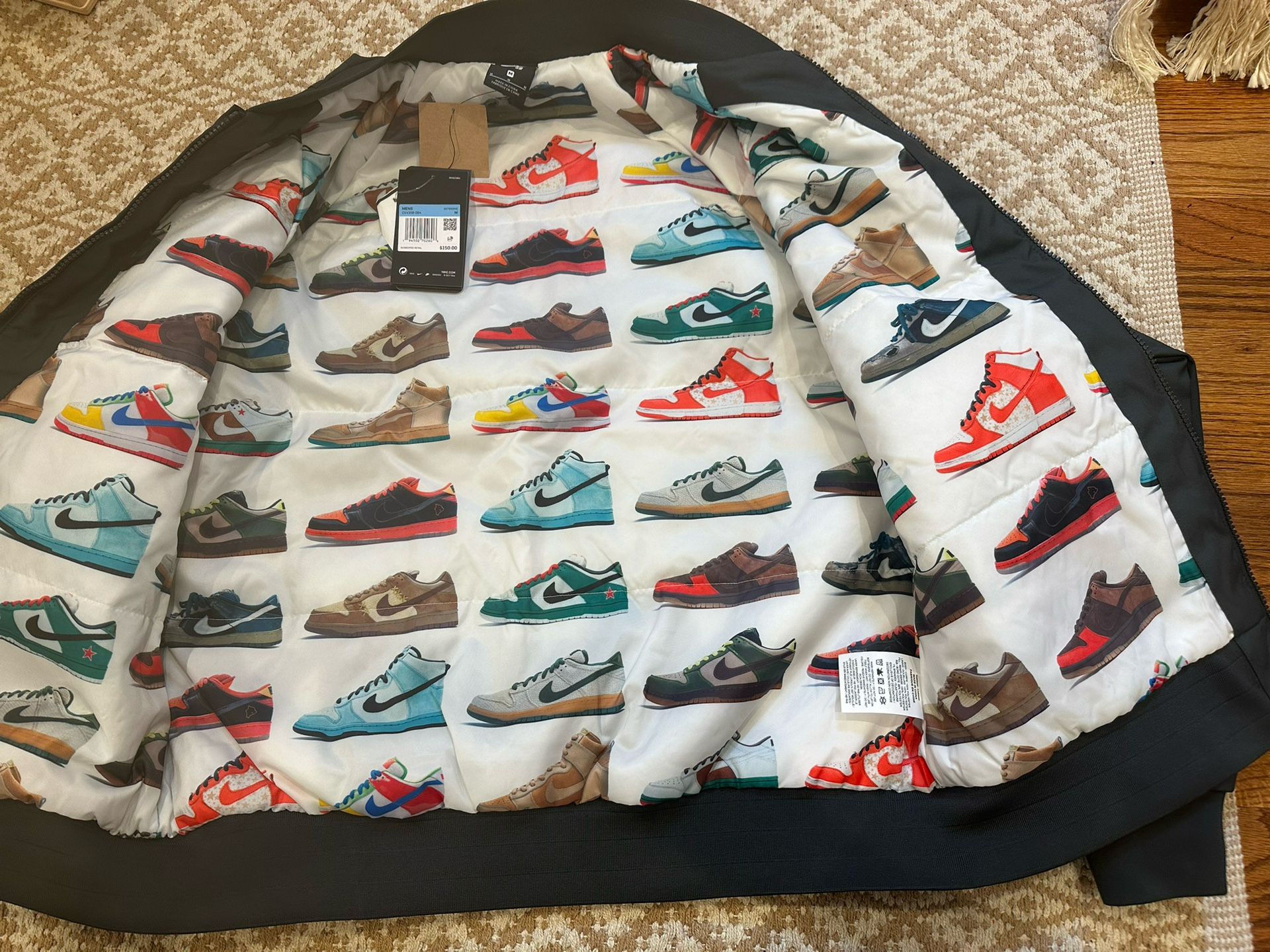 Nike SB ISO Jacket Orange Label Dunk Dark Smoke Grey CV4358-084 Men's Medium