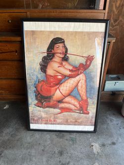 Bettie Page Framed Art Poster