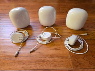 Google Nest WiFi Pro 3-Pack – Wi-Fi 6E Mesh Router System – Excellent Condition
