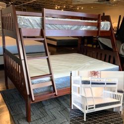 Twin Over Full Bunk Bed (Free Delivery )