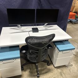 Herman Miller JRB Studio 60x30” & 60x24 Standing Desk! We Also Have Chairs, Monitor Arms, Monitors And More’