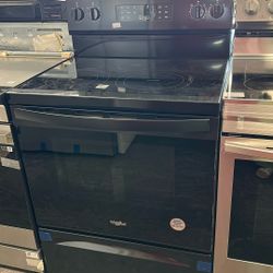 Black Electric Range