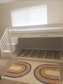 Max and Lily Twin over Low Twin Bunk Bed with Stairs