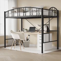 Black Twin Loft Bed