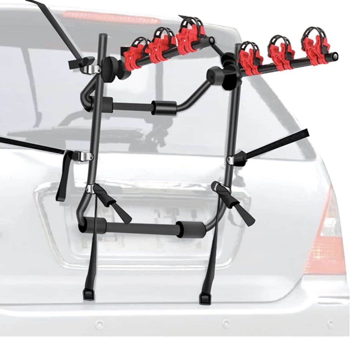 Bike Trunk Mount 3-Bike Car Carrier Rack