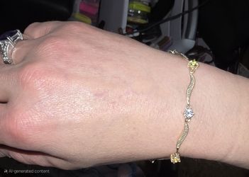 925 STERLING SILVER THAI BRACELET WITH TOPAZ GARNET CITRINE AMATHYST AND MORE