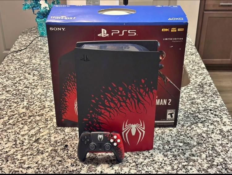 Sony PlayStation 5 Disc Edition PS5 825GB Spider-Man 2 Limited Edition Console