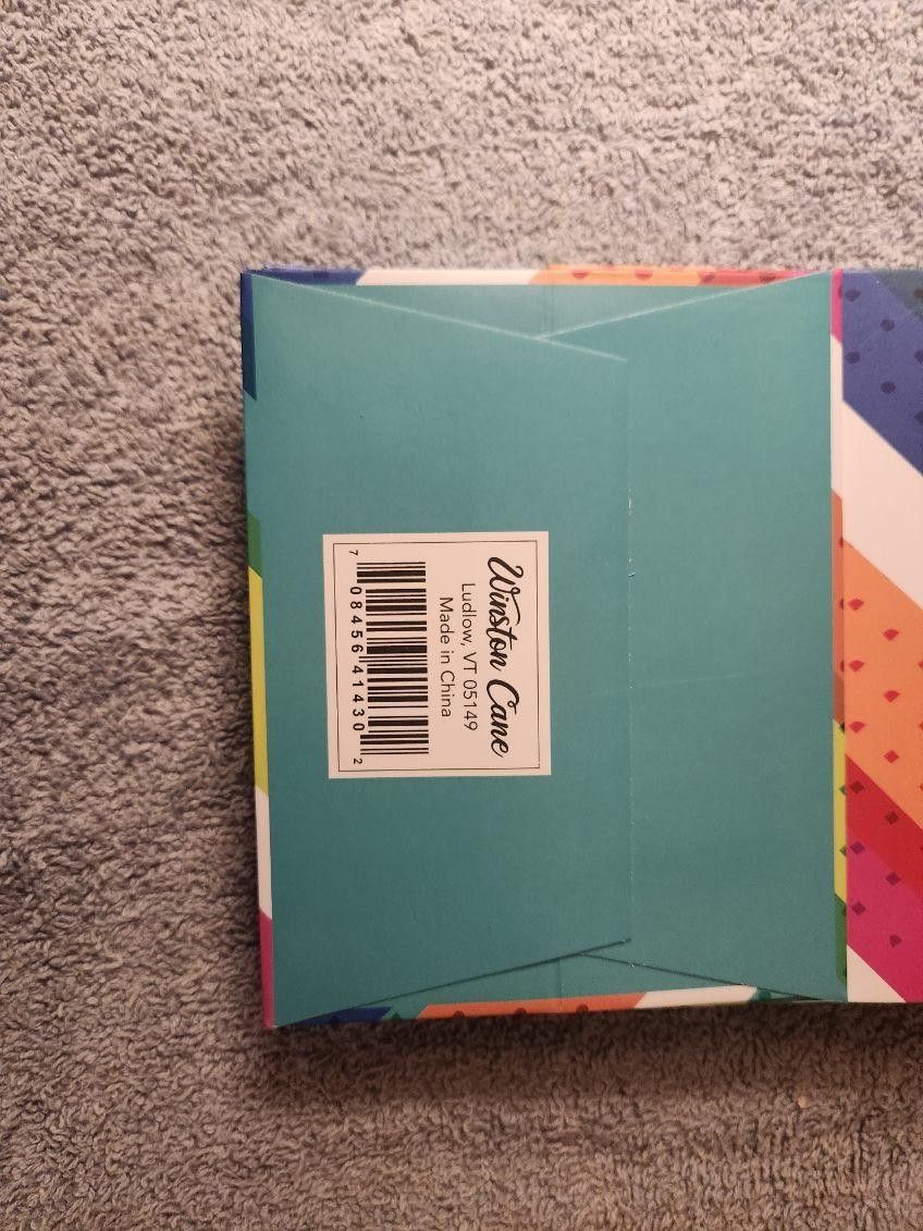 WOOHOO! Rainbow Striped Gift Bags