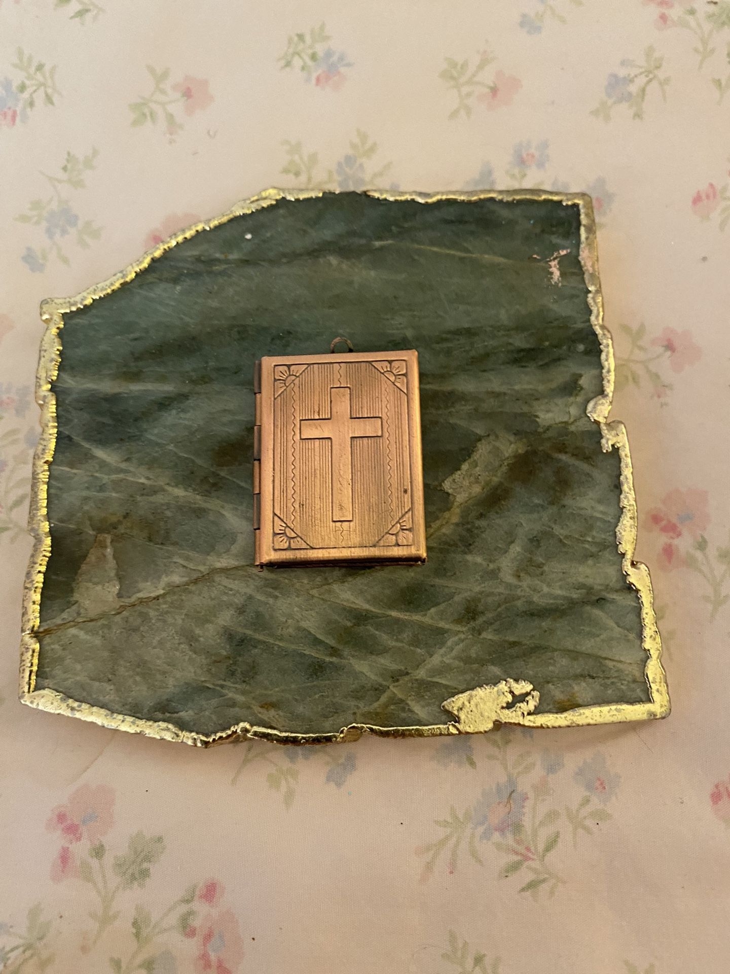 Copper Bible Locket Pendant