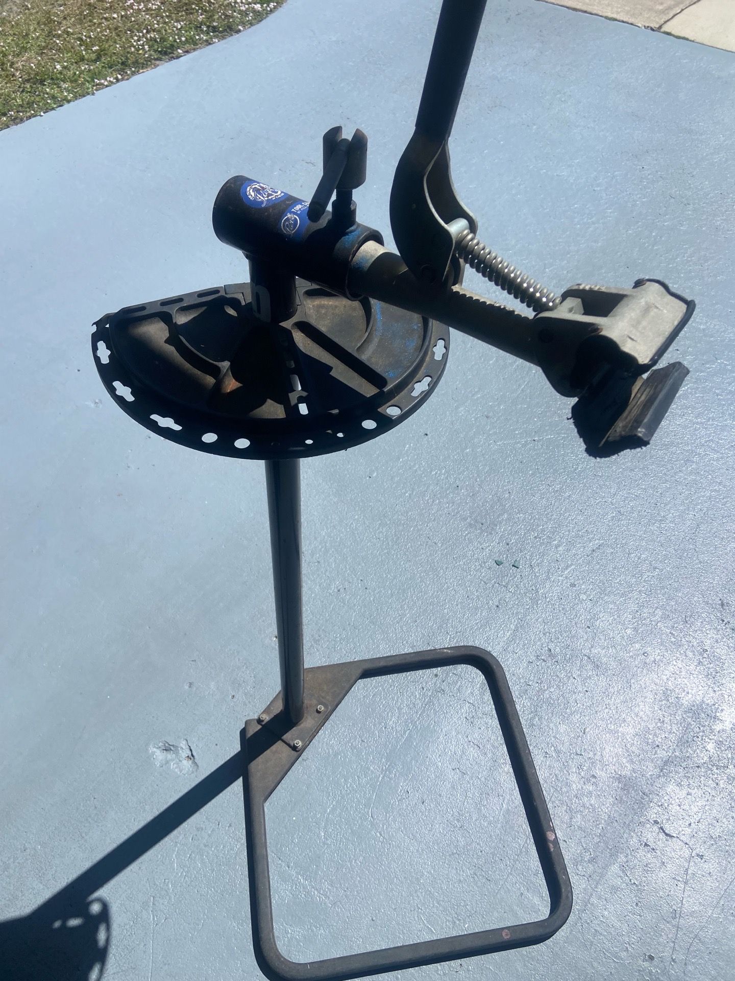 Bicycle service stand.