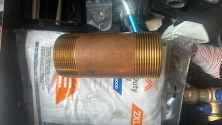 2-1/2 x 6 in. MNPT Global Brass Nipple