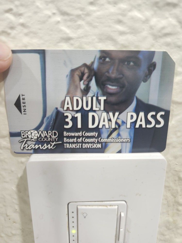 31 Day Unlimited Ride Broward County Adult Bus Pass