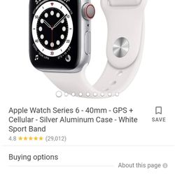 Apple Watch 6 Series 40mm 