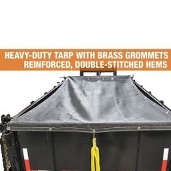 KIT ROLLING TARP FOR TRAILER,COVER TRASH,INCLUDING ALL HARDWARE AND BLACK TARP,15'X6.5 BRAND NEW FOR ANY QUESTION TEXT ME PLEASE SE HABLA ESPAÑOL 