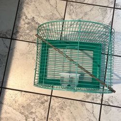 Bird Cage With Two Feeders 