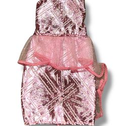 Barbie Life in the Dream House Fashion Knee Length Pink Dress Outfit DNV39
