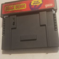 Snes super Nintendo game genie used