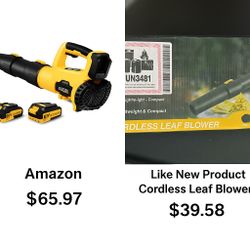 Cordless Leaf Blower with Battery – Like New