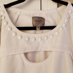 Guess open shoulder sweatshirt