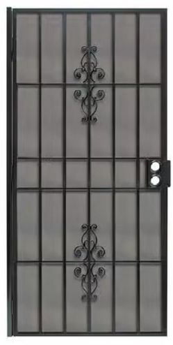 Black Steel Security Door With Brand New Locks And All Installation Hardware Included.