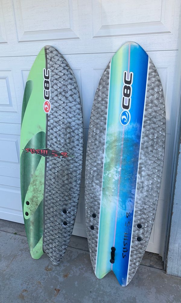 Pair of Sushi 58 foam surfboards for Sale in Riverside, CA OfferUp