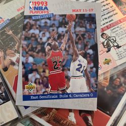 93-94 Upper Deck NBA Playoff Highlights #187 Michael Jordan