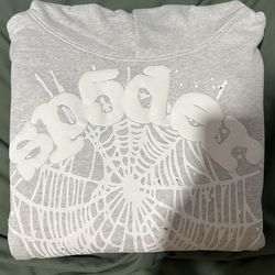 Sp5der OG Web Hoodie ‘Heather Grey’ Size Small Brand new