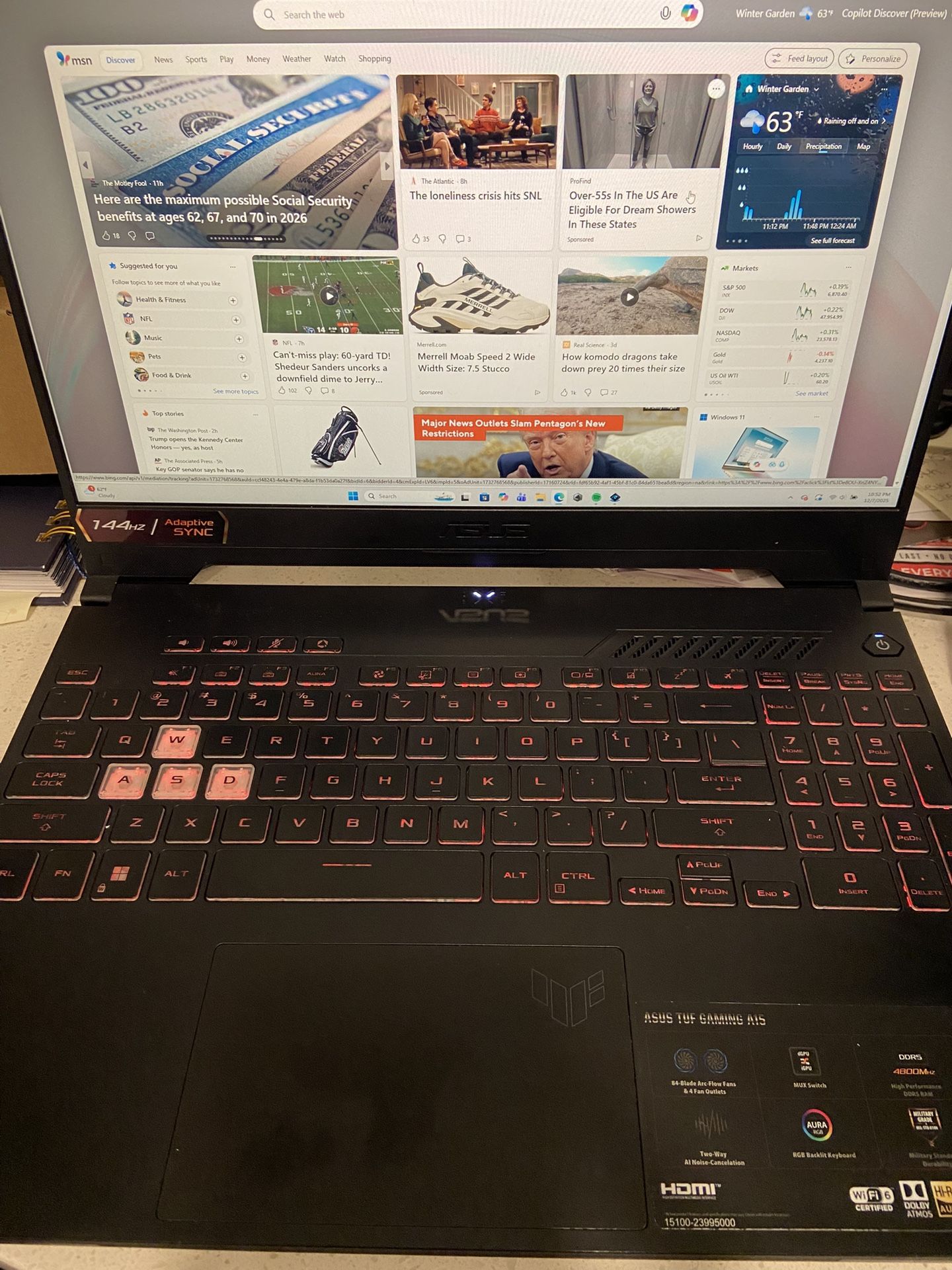 ASUS TUF GAMING A15 LAPTOP