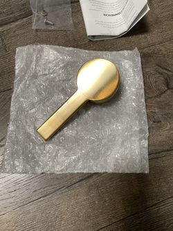 Signature Hardware Brushed gold handle