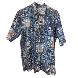 VINTAGE REYN SPOONER MELE KALIKIMAKA HAWAIIAN SHIRT XL CHRISTMAS